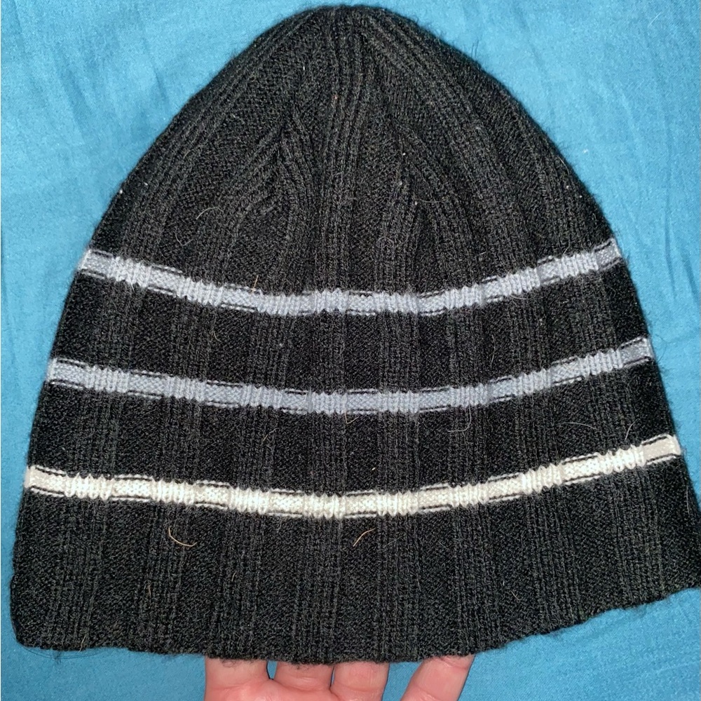 Black Knit Winter Beanie